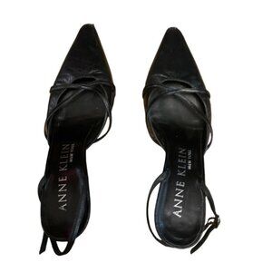 Anne Klein | Black Strap Heels | Size 7